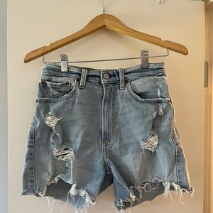 Abercrombie curve love denim shorts